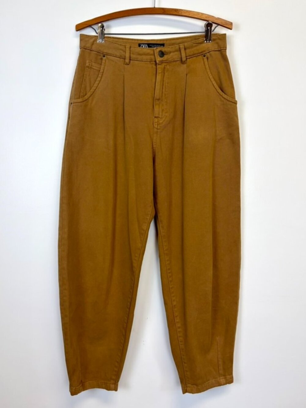 Zara Slouchy Paper Bag Balloon Fit Pants